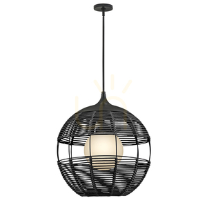 MADDOX lampă suspendată medie - 1 sursă de lumină - Negru QUINTIESSE small 1