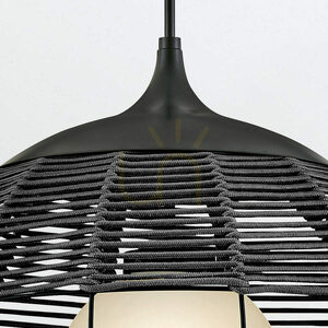 MADDOX lampă suspendată medie - 1 sursă de lumină - Negru QUINTIESSE small 3