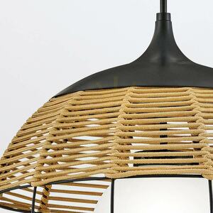 MADDOX lampă suspendată medie - 1 sursă de lumină - Negru, bej caramel QUINTIESSE 5 MADDOX lampă suspendată medie - 1 sursă de lumină - Negru, bej caramel QUINTIESSE small 5