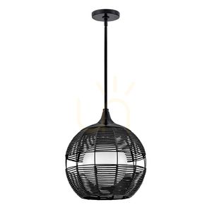 MADDOX lampă suspendată mică - 1 sursă de lumină - Negru QUINTIESSE small 0