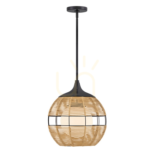 Verifica MADDOX lampă suspendată mică - 1 sursă de lumină - Negru, bej caramel QUINTIESSE