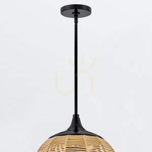 MADDOX lampă suspendată mică - 1 sursă de lumină - Negru, bej caramel QUINTIESSE small 4