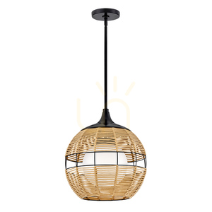 MADDOX lampă suspendată mică - 1 sursă de lumină - Negru, bej caramel QUINTIESSE small 0