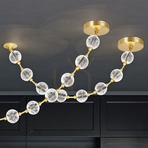 MARNI LED lampă suspendată - alamă naturală QUINTIESSE small 7