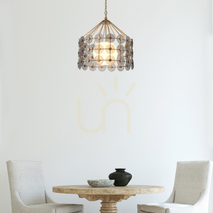 Lampă suspendată MERIDIAN - 3 surse de lumină - Aur decolorat QUINTIESSE small 6