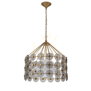 Lampă suspendată MERIDIAN - 3 surse de lumină - Aur decolorat QUINTIESSE small 7