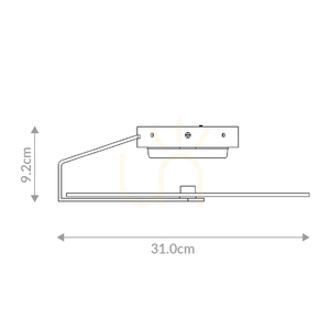 Plafon mic / lampă de perete NUVOLA - Aur periat QUINTIESSE small 2