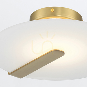 Plafon mic / lampă de perete NUVOLA - Aur periat QUINTIESSE small 3