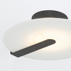 Plafonieră / aplică Quintiesse Nuvola Small, negru mat, LED 14 W 3000 K, Ø31 cm small 4