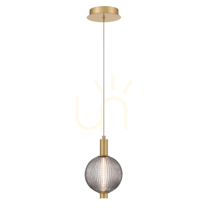PALMAS lampă suspendată mică - 1 sursă de lumină - Aur periat QUINTIESSE small 1
