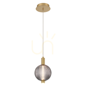 PALMAS lampă suspendată mică - 1 sursă de lumină - Aur periat QUINTIESSE small 0