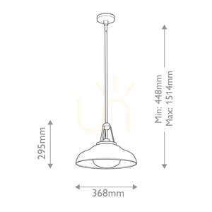 Lampă suspendată PALMETTO - 1 sursă de lumină - Alamă lustruită QUINTIESSE small 2