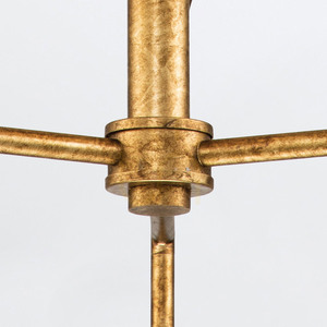 Candelabru Quintiesse Sawgrass 3×E14, foiță de aur cu patină, Ø50,8 cm small 4