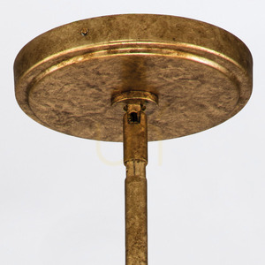 Candelabru Quintiesse Sawgrass 3×E14, foiță de aur cu patină, Ø50,8 cm small 5