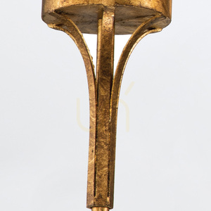 Candelabru Quintiesse Sawgrass 3×E14, foiță de aur cu patină, Ø50,8 cm small 6