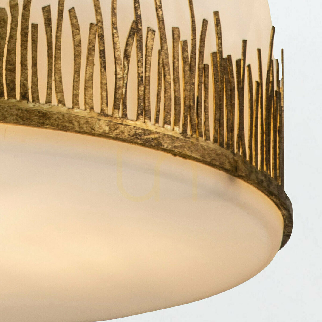 Verifica Lampă suspendată SAWGRASS - 3 surse de lumină - Petal gold QUINTIESSE Lampă suspendată SAWGRASS - 3 surse de lumină - Petal gold QUINTIESSE