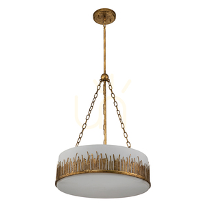 Lampă suspendată SAWGRASS - 3 surse de lumină - Petal gold QUINTIESSE 8 Lampă suspendată SAWGRASS - 3 surse de lumină - Petal gold QUINTIESSE small 8