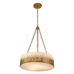 Lampă suspendată SAWGRASS - 3 surse de lumină - Petal gold QUINTIESSE 0 Lampă suspendată SAWGRASS - 3 surse de lumină - Petal gold QUINTIESSE small 0