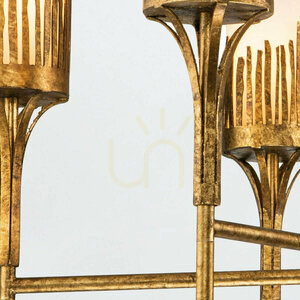 Candelabru SAWGRASS - 6 surse de lumină - Petal gold QUINTIESSE small 6