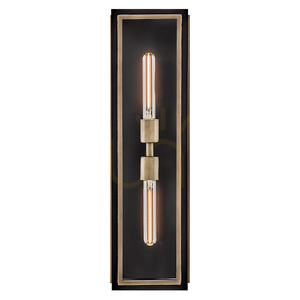 Lanternă de perete SHAW - 2 surse de lumină - Negru, bronz oxidat QUINTIESSE 4 Lanternă de perete SHAW - 2 surse de lumină - Negru, bronz oxidat QUINTIESSE small 4