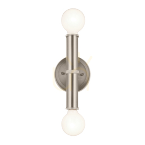 Lampă de perete TORCHE - 2 surse de lumină - Nichel periat QUINTIESSE small 1