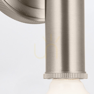 Lampă de perete TORCHE - 2 surse de lumină - Nichel periat QUINTIESSE small 7