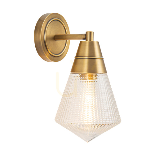 Verifica Lampă de perete WILLARD - 1 sursă de lumină - Alamă Vintage QUINTIESSE