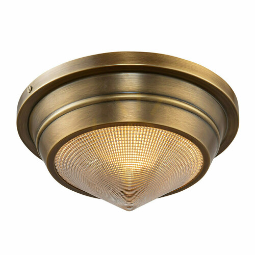 Verifica Plafon mic WILLARD - 1 sursă de lumină - Alamă Vintage QUINTIESSE