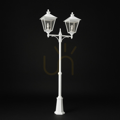 Verifica Lanternă de grădină LONDON IP54 2x E27 482WH Alb - premium NORLYS.