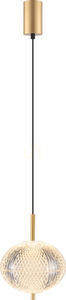 Lampă suspendată Zuma Line GALATEA DU31350/6.5W aurie 1xLED small 0