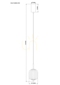 Lampă suspendată Zuma Line AKARI DU31288/6.5W auriu 1xLED 1 Lampă suspendată Zuma Line AKARI DU31288/6.5W auriu 1xLED small 1