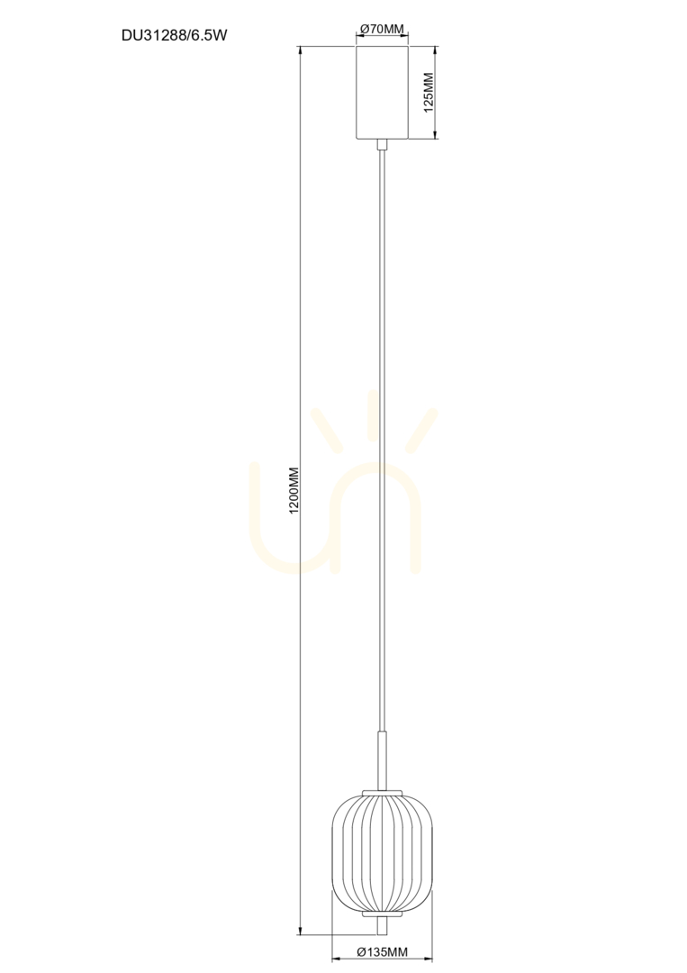 Vedere Lampă suspendată Zuma Line AKARI DU31288/6.5W auriu 1xLED Lampă suspendată Zuma Line AKARI DU31288/6.5W auriu 1xLED