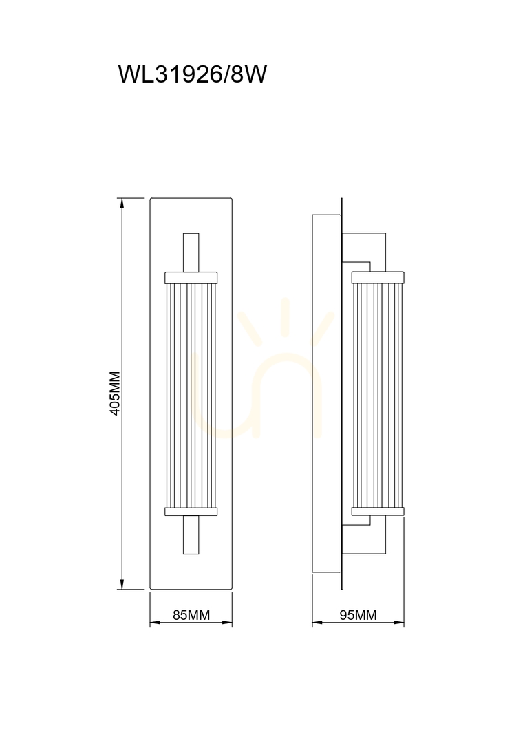 Vedere Aplică Zuma Line DORIA WL31926/8W negru mat/auriu LED 8 W Aplică Zuma Line DORIA WL31926/8W negru mat/auriu LED 8 W