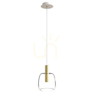 Pendul LED Zambelis aur mat sticlă transparentă 3000K 5W 14,5 cm small 0