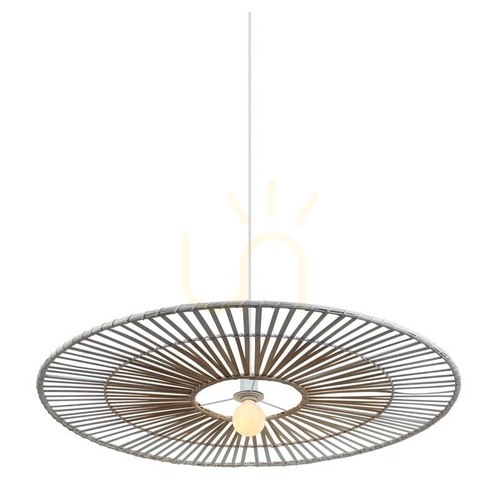 Verifica Pendul Zambelis alb bambus natural metal E27 80 cm