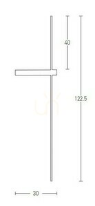 Aplica LED Zambelis 12W 3000K negru aluminiu IP20 small 1