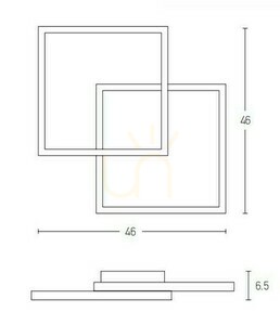 Plafonieră LED dimabilă Zambelis negru sandy 25W 3000K aluminiu acrilic small 2
