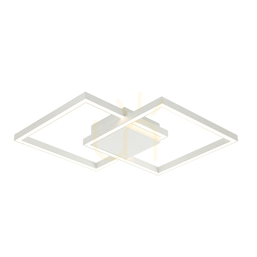 Verifica Plafonieră LED dimabilă Zambelis 25W 3000K alb sandy aluminiu acrilic