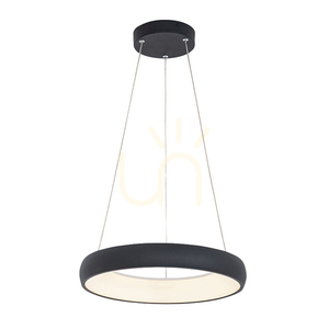 Lustră suspendată LED Zambelis 30W 3000K neagră, dimmabilă, Ø40 cm small 0