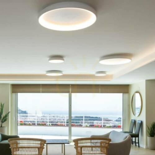 Verifica Plafonieră LED Zambelis 60W 3000K alb sandy dimabil Ø80 cm aluminiu acril