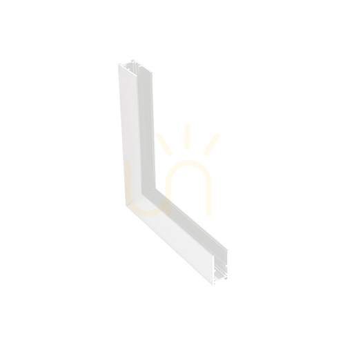 Verifica Zambelis 2082W-C1 conector de colț vertical 90° pentru șină magnetică aparentă 48 V, alb