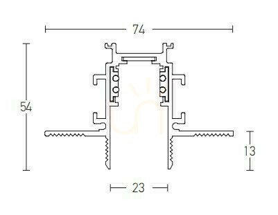 Verifica Magnetic Trimless Deep Track 3M Alb ZAMBELIS