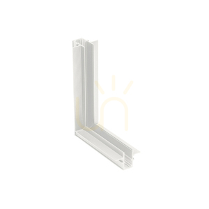 Conector de colț fără garnitură vertical alb ZAMBELIS small 0