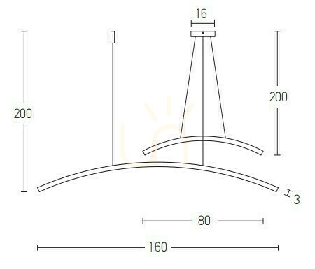 Verifica Pendul LED Zambelis 20129 41 W 3000 K alb mat din aluminiu și acrilic