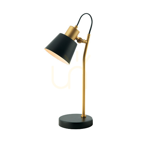 Vedere Lampă de masă E27 MAX 25W Iron Black - Gold ON OFF Switch ZAMBELIS Lampă de masă E27 MAX 25W Iron Black - Gold ON OFF Switch ZAMBELIS
