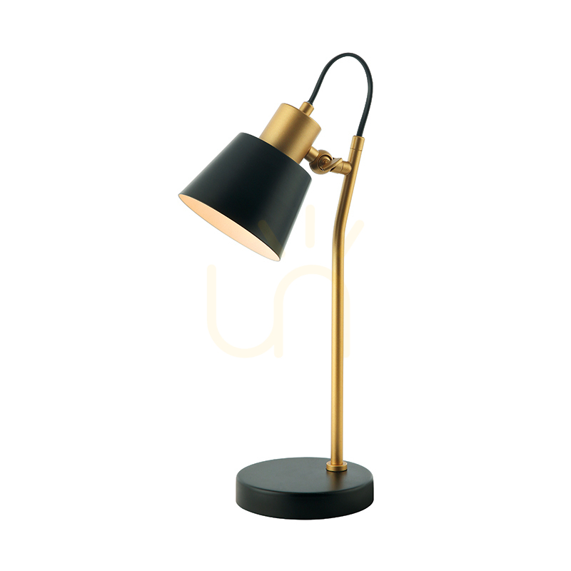 Afişa Lampă de masă E27 MAX 25W Iron Black - Gold ON OFF Switch ZAMBELIS Lampă de masă E27 MAX 25W Iron Black - Gold ON OFF Switch ZAMBELIS