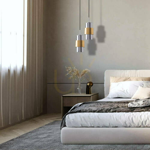 Verifica Pendul Zambelis E27 40W aur mat sticlă cromată 13 cm