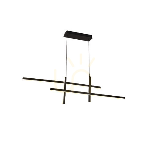 Verifica Pendul LED Zambelis negru aluminiu 41W 3000K dimmabil 119 cm