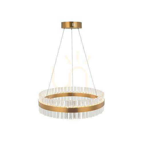 Verifica Pendul LED Zambelis aur mat 68W 3000K sticlă transparentă Ø80 cm
