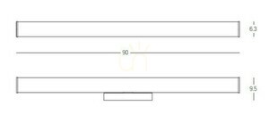 Lumina de perete LED Zambelis 21W 3000K crom IP44 aluminiu small 2